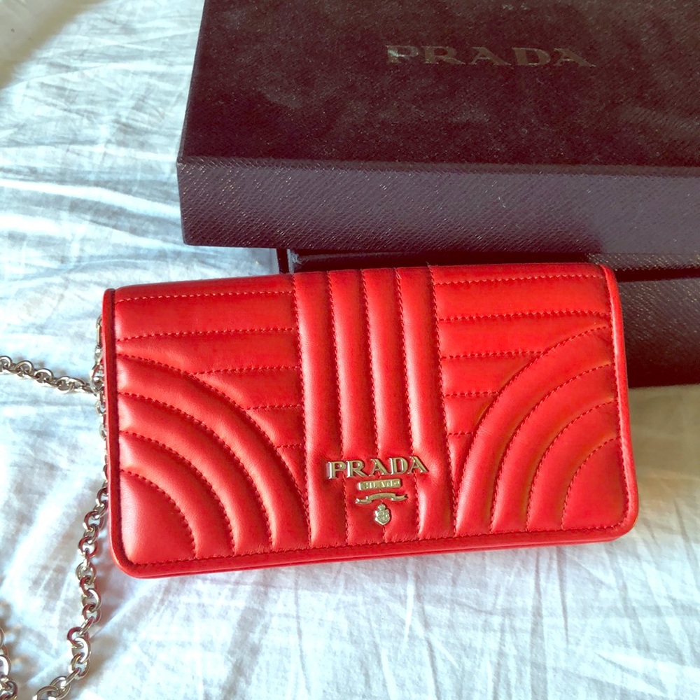 PRADA  bevelled cross-body bag